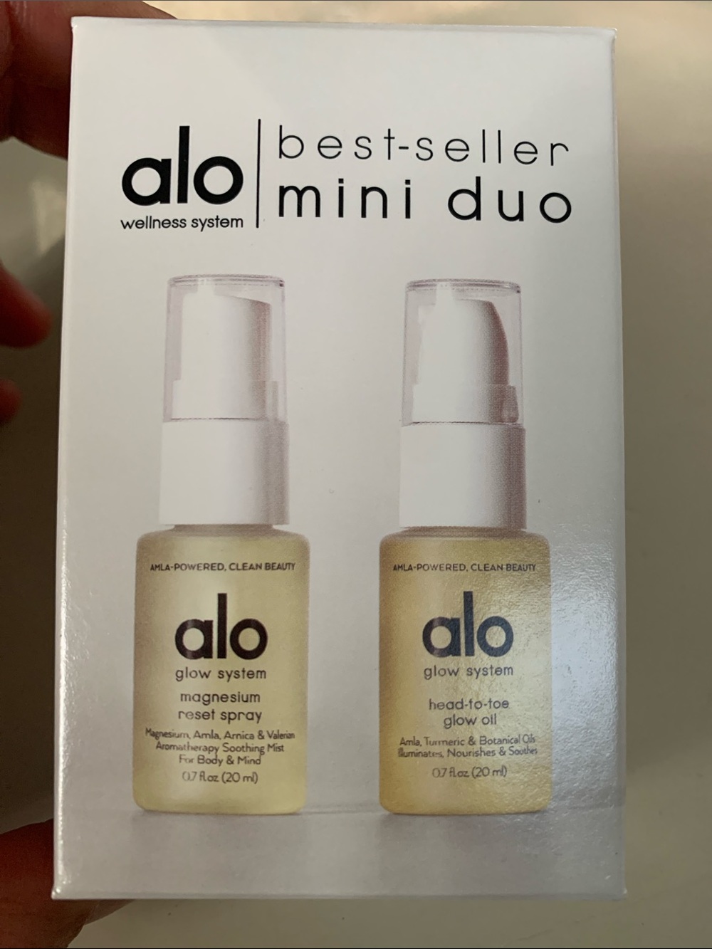 New! Alo Wellness System Best Seller Mini Duo: Magnesium Spray & Glow Oil - Picture 2 of 3